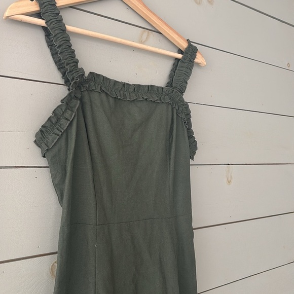 Urban Outfitters Remy Linen-Blend Midi Dress – Size Small - Picture 4 of 9